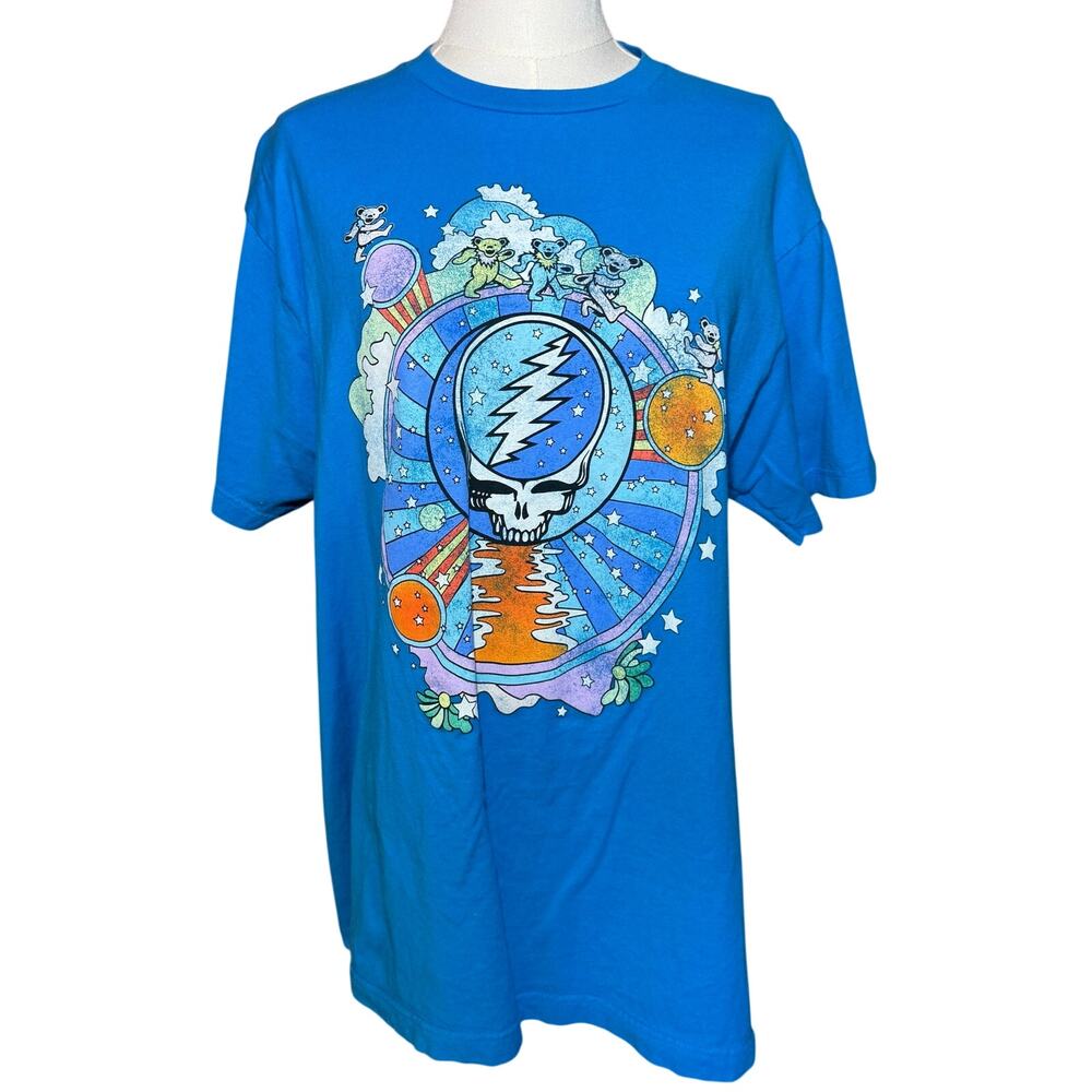 Grateful Dead Steal Your Face Dancing Bears Psychedelic T-Shirt L